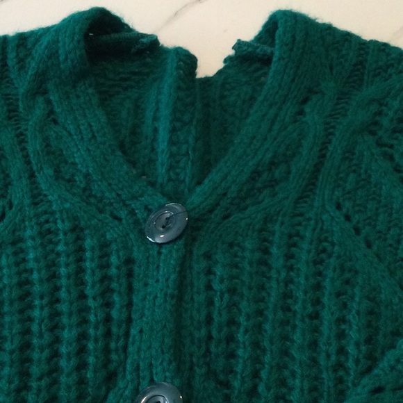 Teal cardigan, size small. - Picture 2 of 6